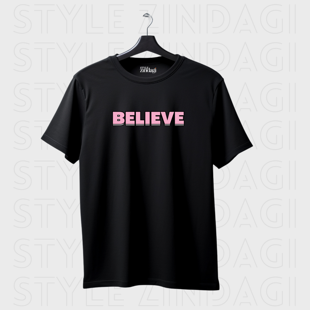 Believe Unisex Tshirt - Self Motivate