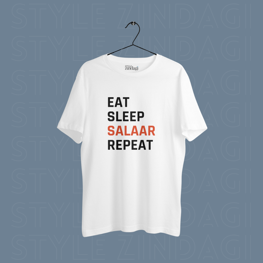 Eat Sleep Salaar Repeat Unisex Tshirt