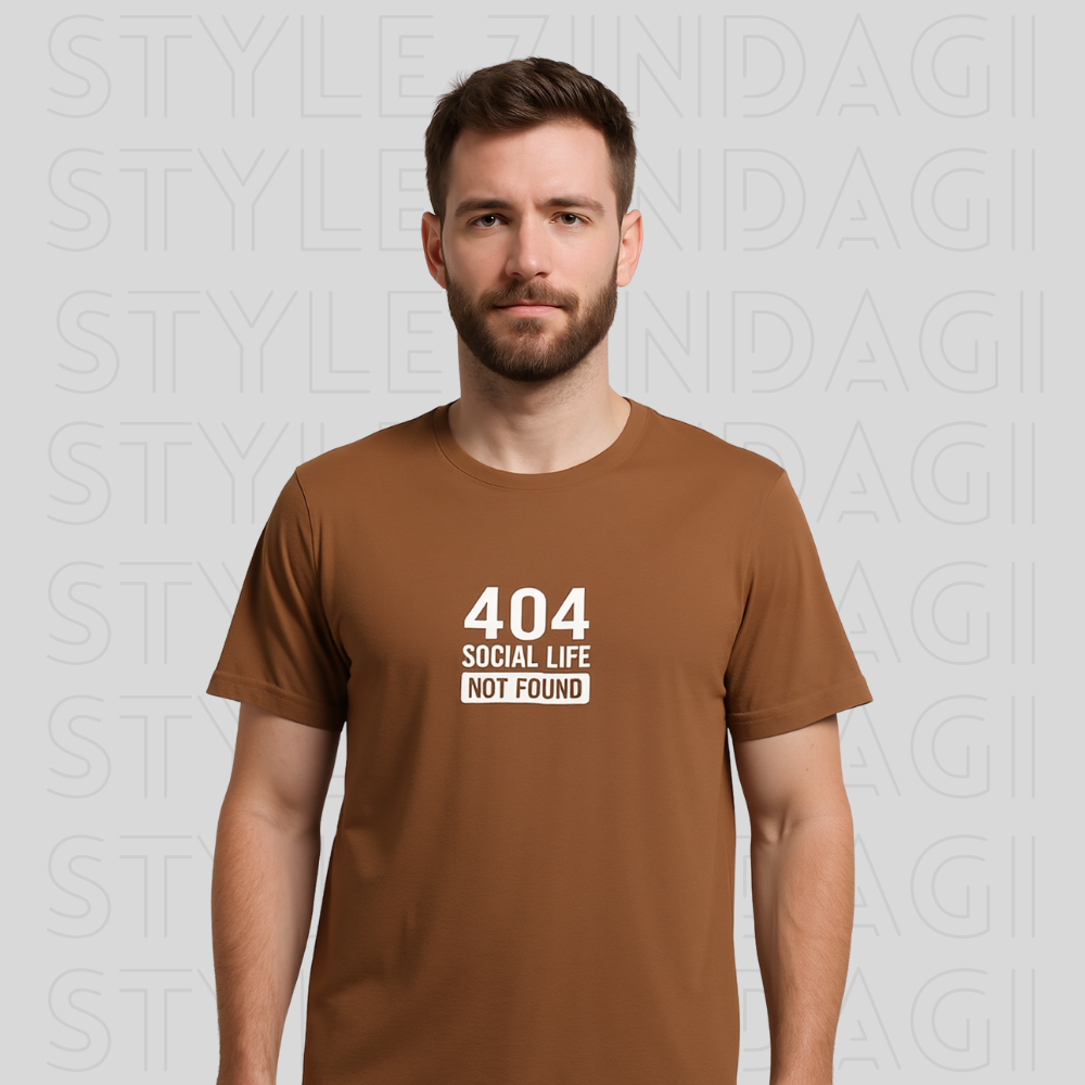 404 Social Life Not Found - Funny Programmer Unisex Tee