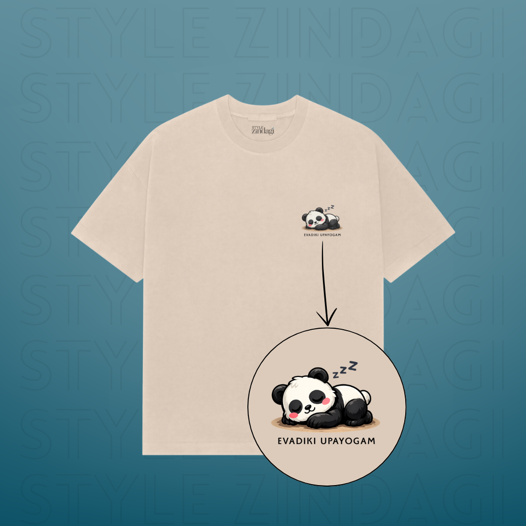 Evadiki Upayogam Telugu Unisex Oversized T-Shirt