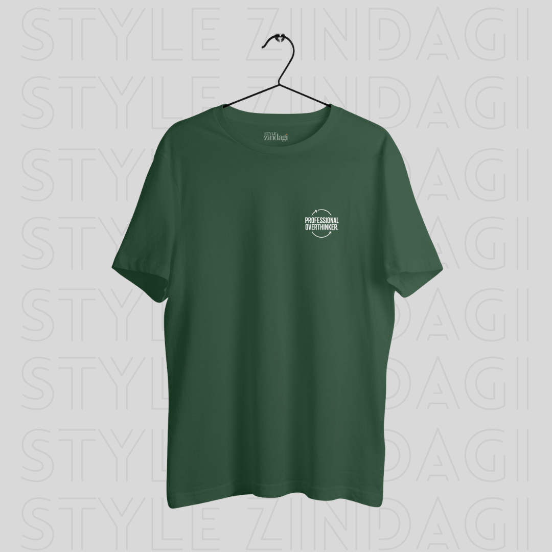 Professional Overthinker Graphic T-Shirt | Forest Green | Unisex